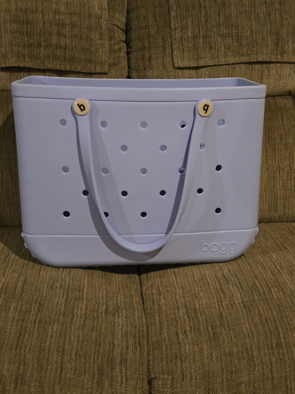 Bogg Bag  in Light Blue with Pink Topper - Picture 5 of 6